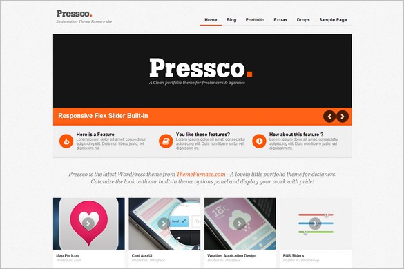 Pressco is a portfolio WordPress Theme