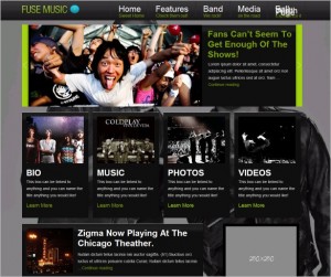Fuse Music is a theme targeting Musicians