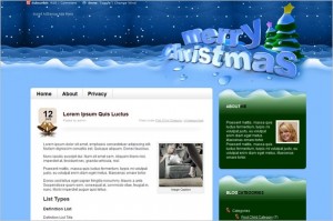 Merry Christmas is a free WordPress Theme