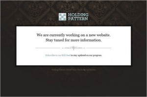 Holding Pattern is a free landing page WordPress Theme