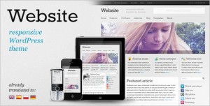 Website is a responsive WordPress theme