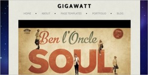 Gigawatt is a Video Blog WordPress Theme