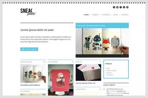 Sneakpeek is a Portfolio WordPress Theme
