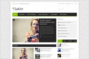 Sakhr Magazine WordPress Theme